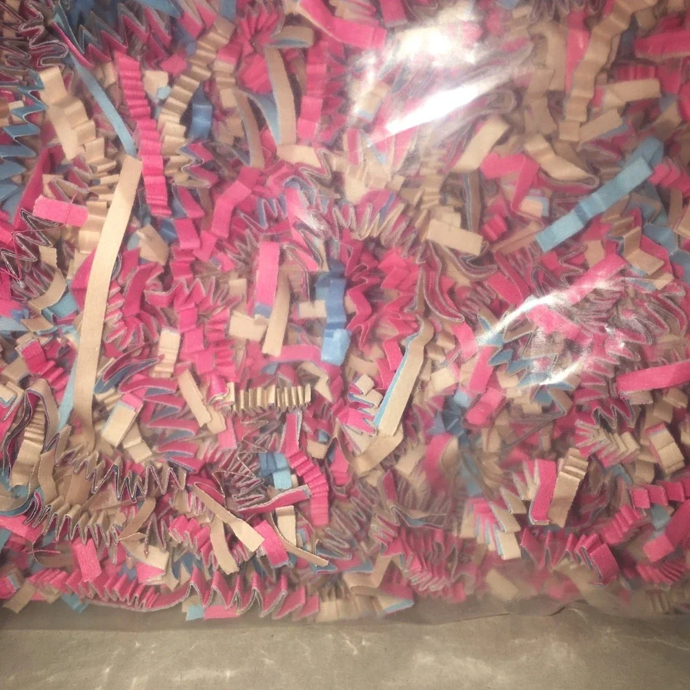 Crinkle Paper Shred Pink Blue Tan Baby Shower Gift Easter Baskets Ship Fill 6oz.